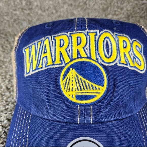 Golden State Warriors '47 Brand Clean Up Men’s Adjustable OSFA Hat Embroidered - Picture 4 of 8